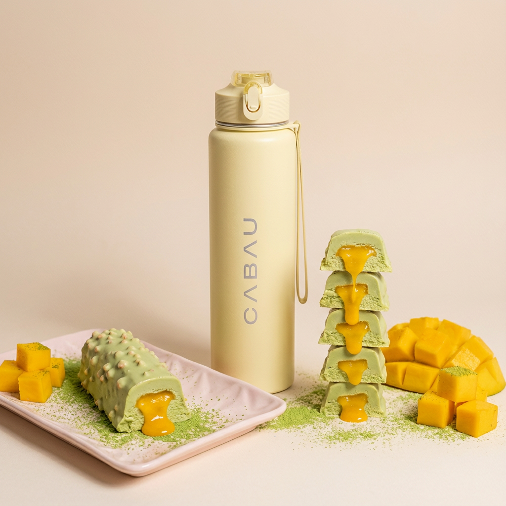 Matcha Bars + Stainless Bottle