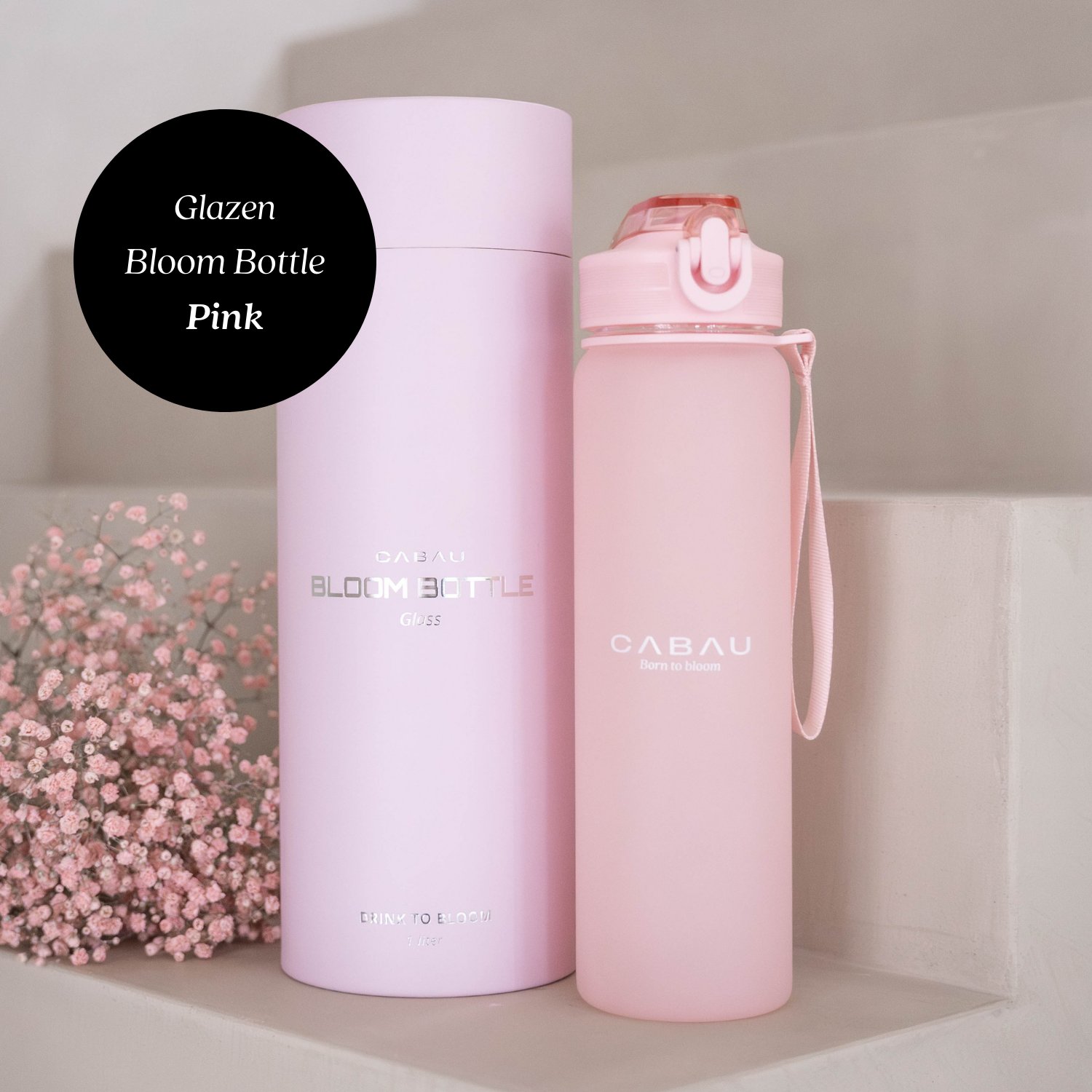 Glass Water Bottle