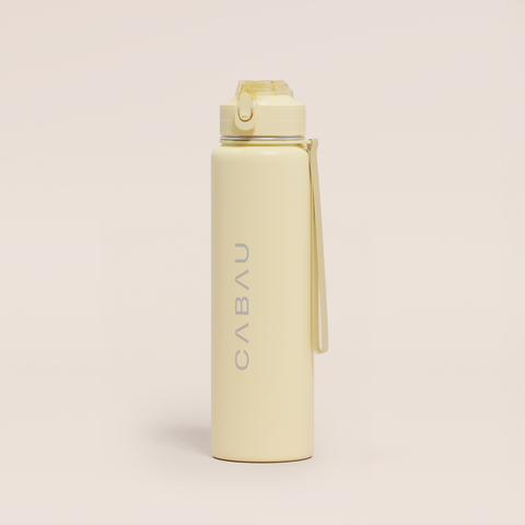 Cabau Lifestyle Bloom Waterfles - Staal